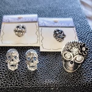 4 piece Skull Jewelry.